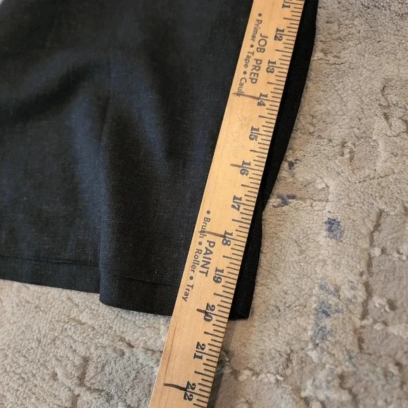 Ellos Linen Blend Stretch Waist Black Crop Cargo Pant Plus Size 28 4X New NWOTS - Picture 13 of 15